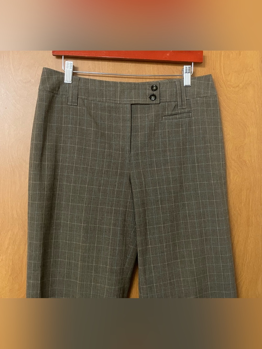 Willi Smith Women's Brown Plaid Dress Pants Size 10